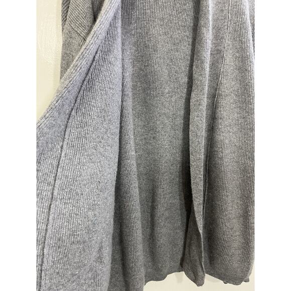 Scandi Minimalist Angora Cashmere Blend Duster Cardigan XL Quiet Luxury Preppy - Picture 7 of 13